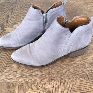 Franco Sarto grey leather booties
